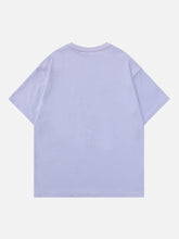 T-Shirt mit Blumen-Schaumstickerei